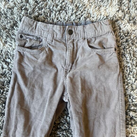 H&M Boys Gray Corduroy Jeans Pants 5 6 Adjustable Waist Slim Fit - Picture 3 of 9